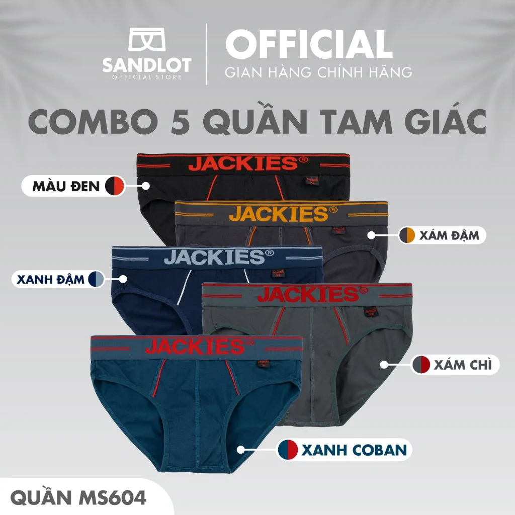 Ảnh Quần Lót Tam Giác Nam JACKIES Độc Quyền Cao Cấp, Chất Vải Cotton Mềm Mịn, Dày Dặn, Thoáng Mát MS604 1