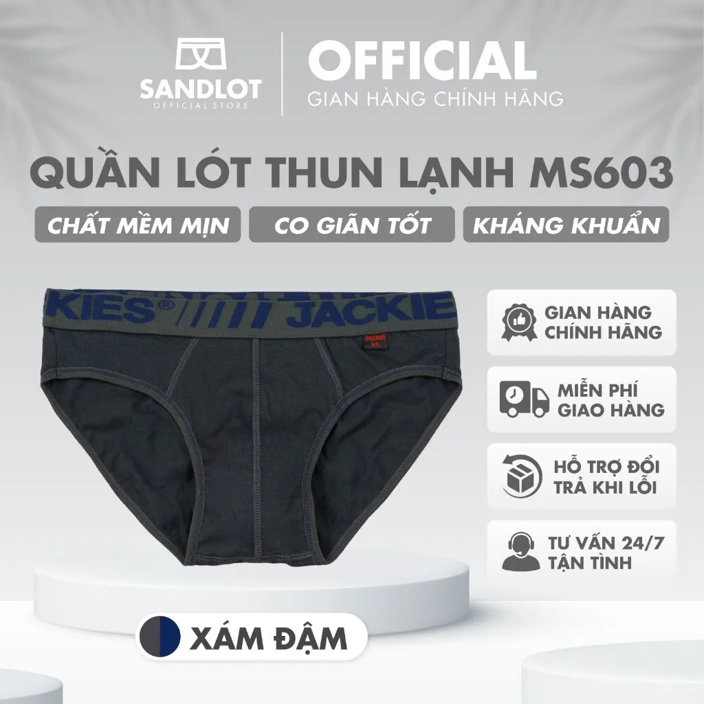 Ảnh Quần Lót Tam Giác Nam Jackies Thiết Kế Kiểu Dáng Độc Quyền, Mẫu Mã Hiện Đại, Chất Cotton Co Giãn Tốt MS603 3