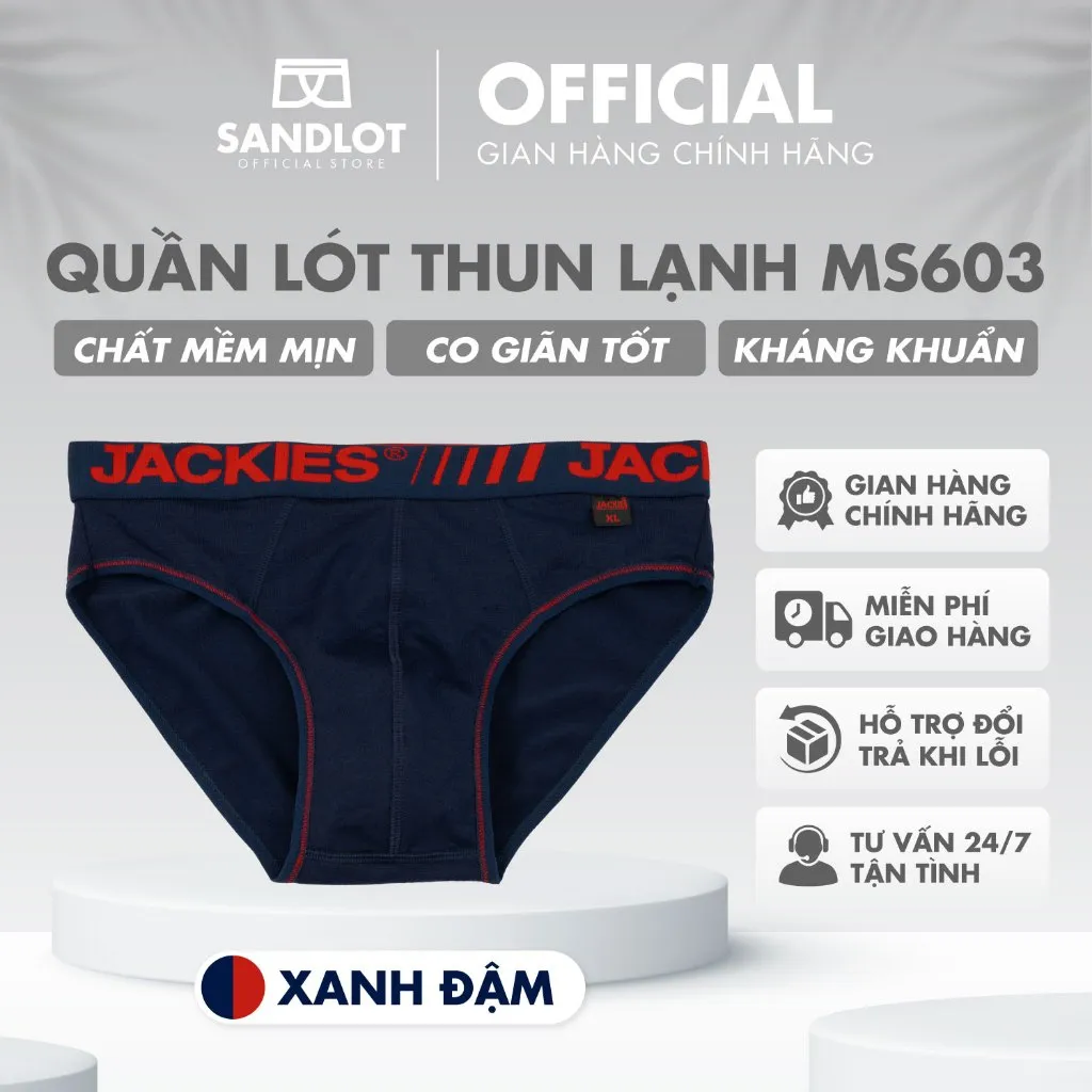 Ảnh Quần Lót Tam Giác Nam Jackies Thiết Kế Kiểu Dáng Độc Quyền, Mẫu Mã Hiện Đại, Chất Cotton Co Giãn Tốt MS603 4