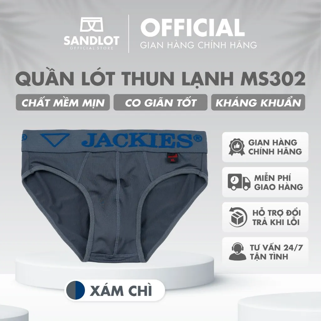 Ảnh Quần Lót Tam Giác Nam JACKIES Thời Trang Cao Cấp Hiện Đại, Chất Vải Mềm Mịn, Thông Thoáng MS302 2