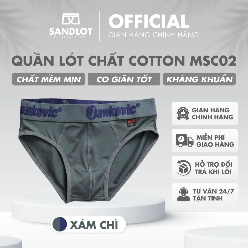 Ảnh Quần Lót Tam Giác Nam JANKOVIC Cao Cấp, Chất Vải Mềm Mịn, Đa Dạng Màu Sắc, Phong Cách Trẻ Trung C02 1