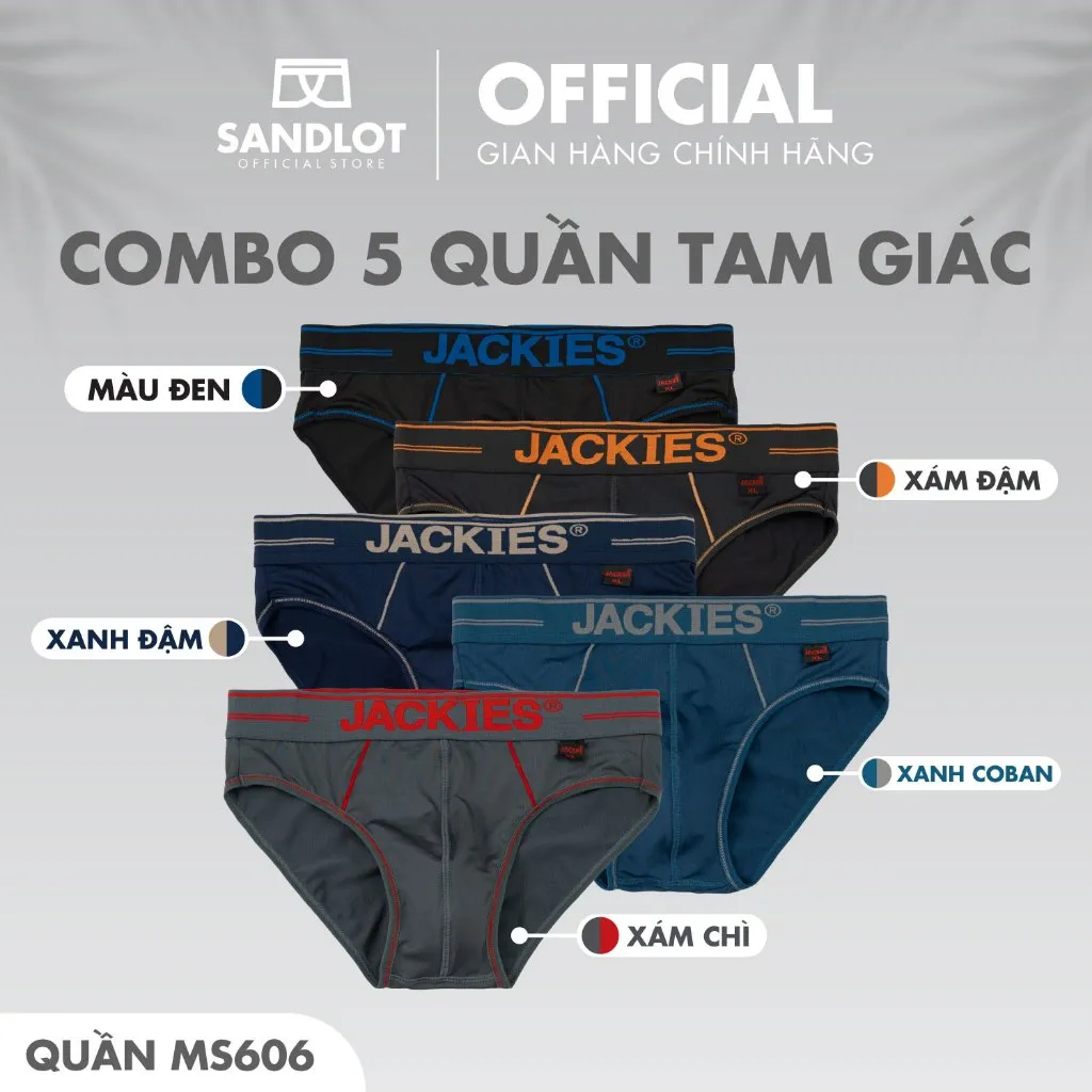 Ảnh Quần Lót Tam Giác Thời Trang Nam Jackies Cao Cấp, Thiết Kế Trẻ Trung, Form Dáng Chuẩn Hàn MS606 1