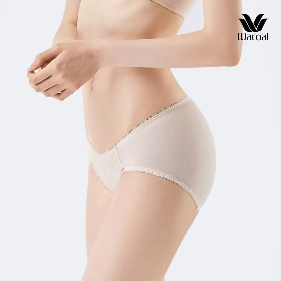 Ảnh Quần lót Wacoal IHS6506 thun mát đáy cotton full mông ren mặt trước - HS6506 4