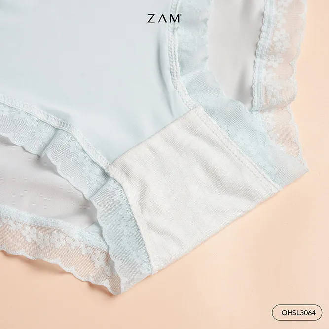 Ảnh QUẦN LÓT ZAM - QHSL3064 - QUẦN LÓT CẢ MÔNG ĐÚC SU LỤA VIỀN REN HOA 2