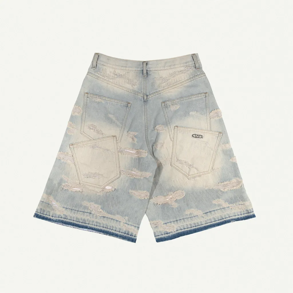 Ảnh QUẦN LỬNG DISTRESSED BAGGY SHORTS / GAMBLE WORLDWIDE 1