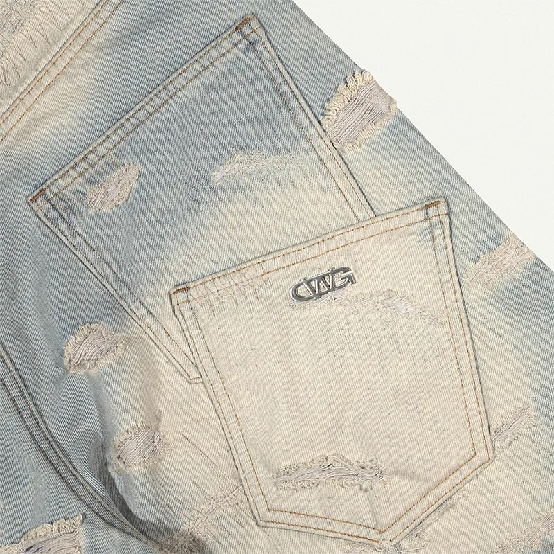 Ảnh QUẦN LỬNG DISTRESSED BAGGY SHORTS / GAMBLE WORLDWIDE 4