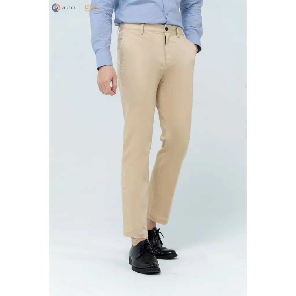 Ảnh Quần nam khaki nam không ly, dáng suông đứng dáng, phong cách trẻ chung năng động DGC - SQKBC03M 1
