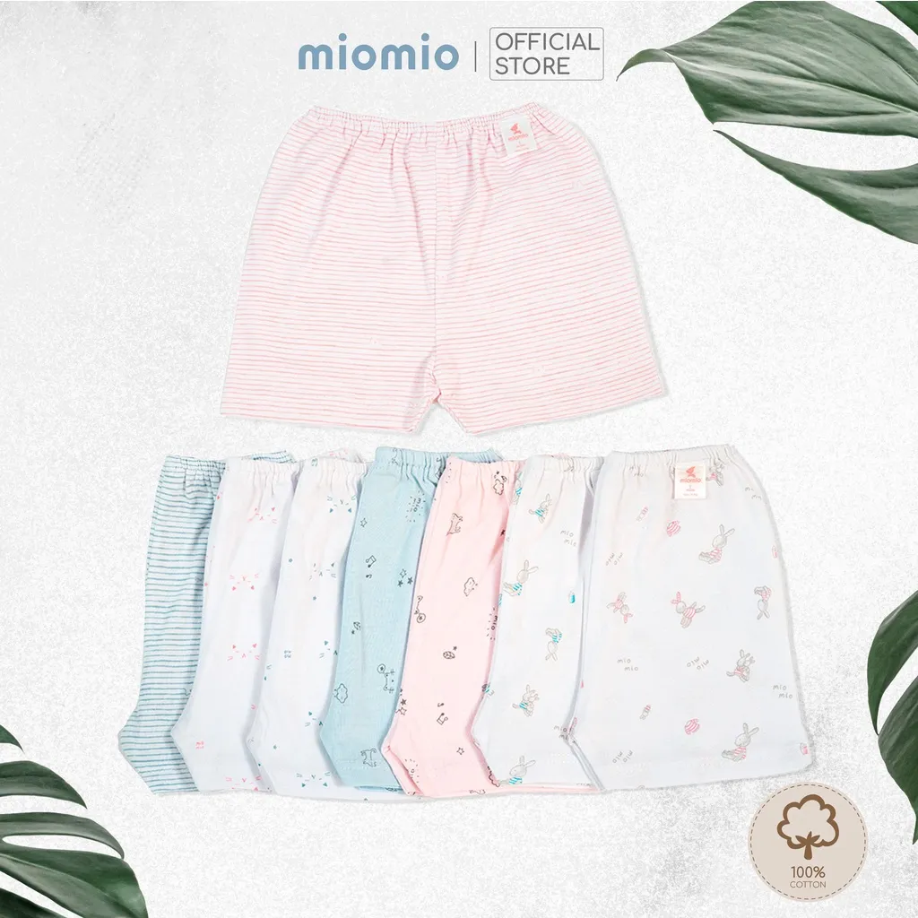 Ảnh Quần Ngắn Cho Bé Sơ Sinh - MIOMIO (Size Từ 0-24 Tháng), Chất liệu 100% Cotton. 1