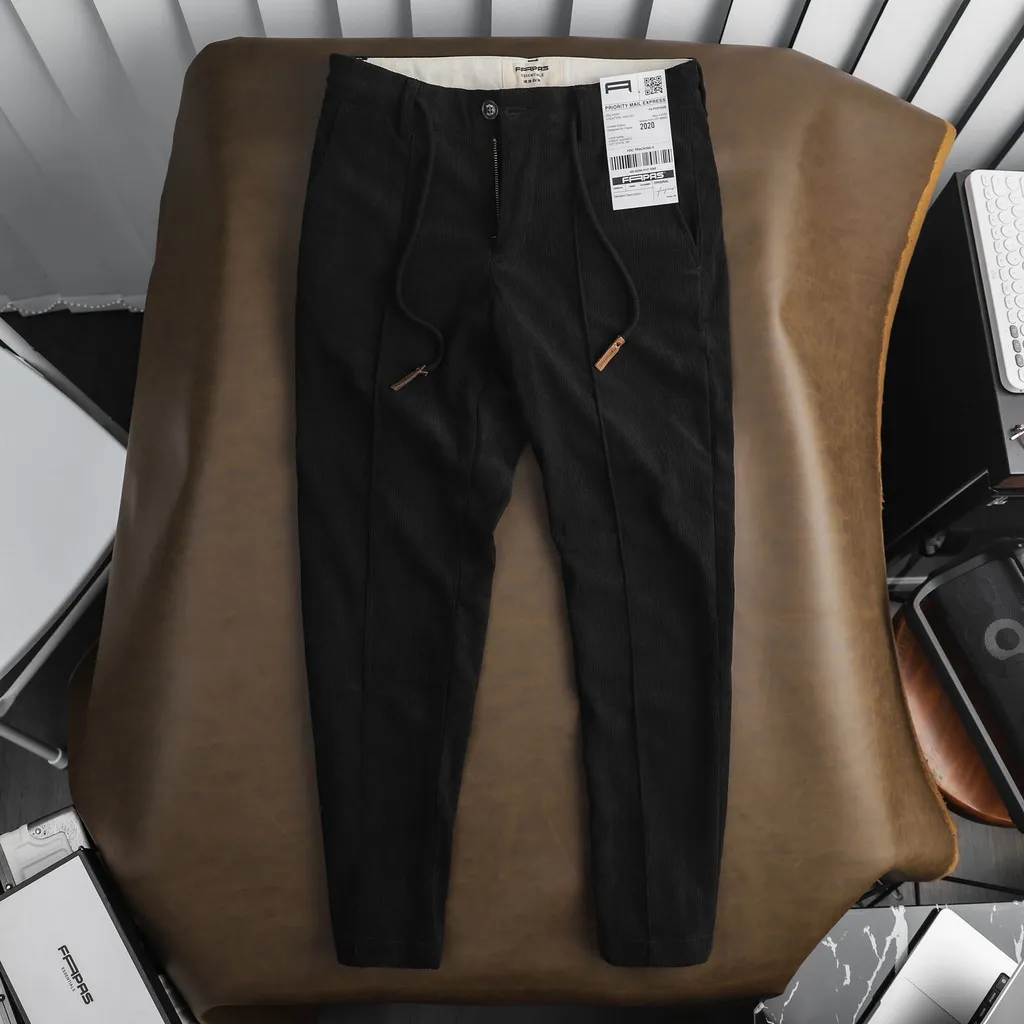 Ảnh Quần Nhung Tăm Fapas Phom Slimfit Chính Hãng Chất Lượng 3
