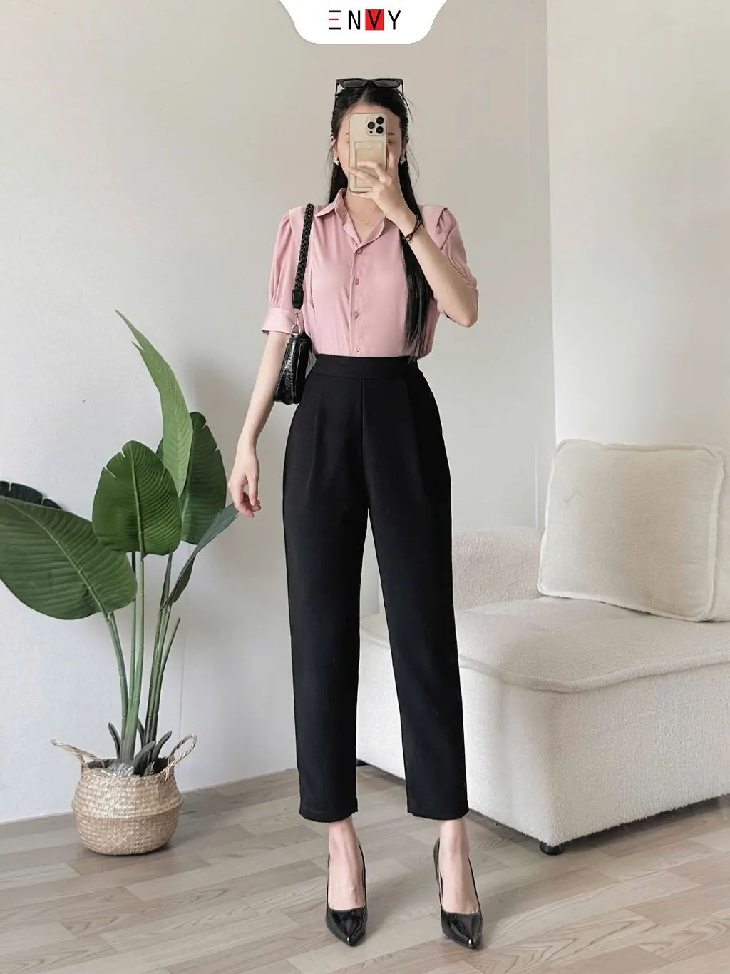 Ảnh Quần nữ baggy tây ENVY - QK0044 4
