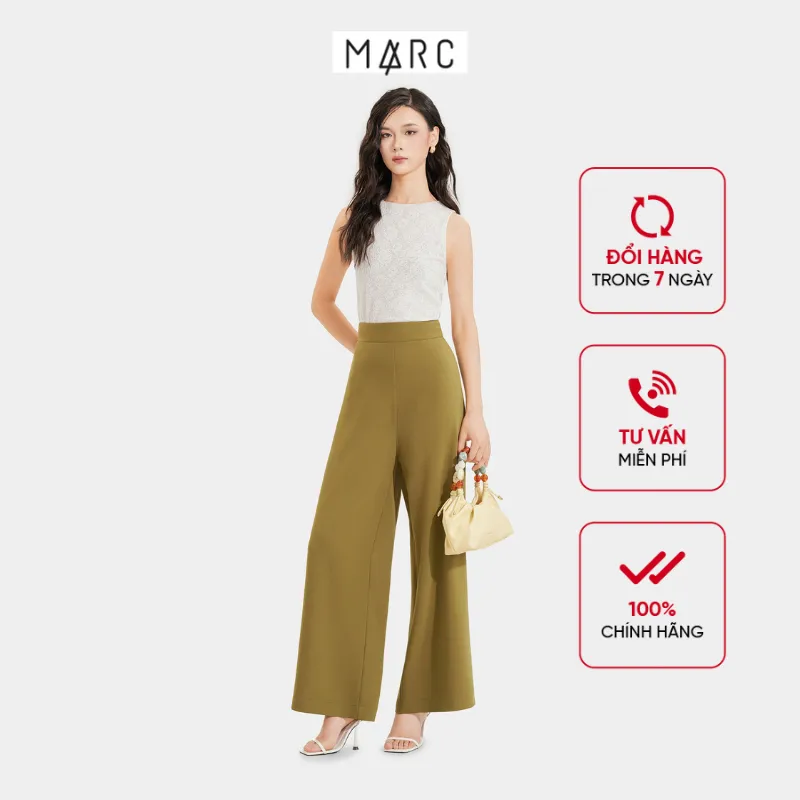 Quần Nữ MARC FASHION Ống Suông Lưng Cao CBMH049721 - Thanh Lịch & Tôn Dáng