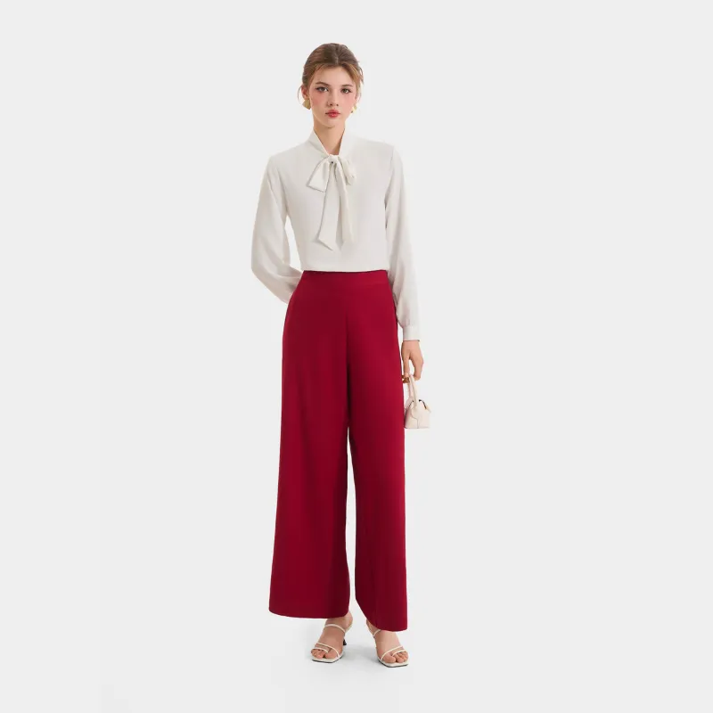 Ảnh Quần nữ MARC FASHION ống suông lưng cao dây kéo sau CBMH049721 2
