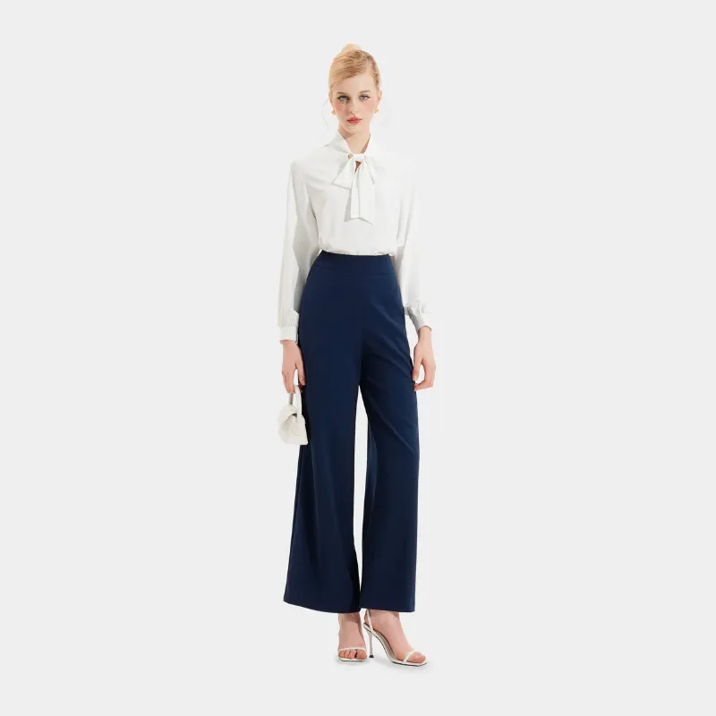 Ảnh Quần nữ MARC FASHION ống suông lưng cao dây kéo sau CBMH049721 3
