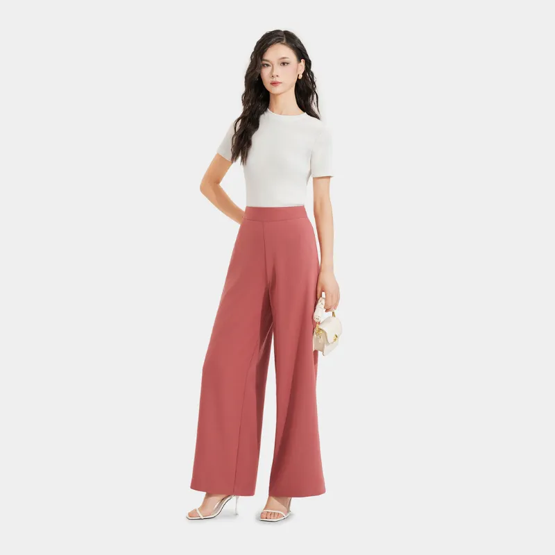 Ảnh Quần nữ MARC FASHION ống suông lưng cao dây kéo sau CBMH049721 4