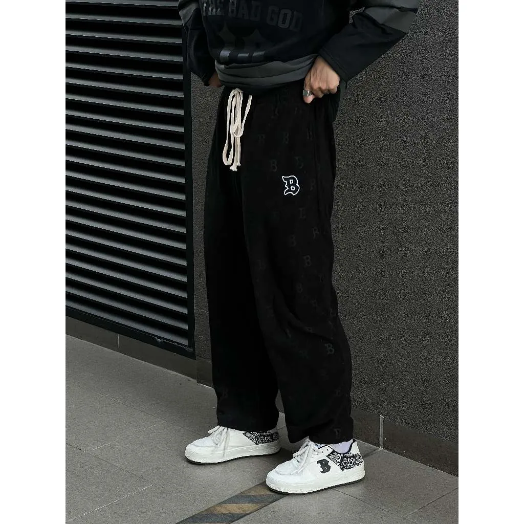 Ảnh Quần ống suông rộng chất nỉ unisex The Bad God Intricate pants 1