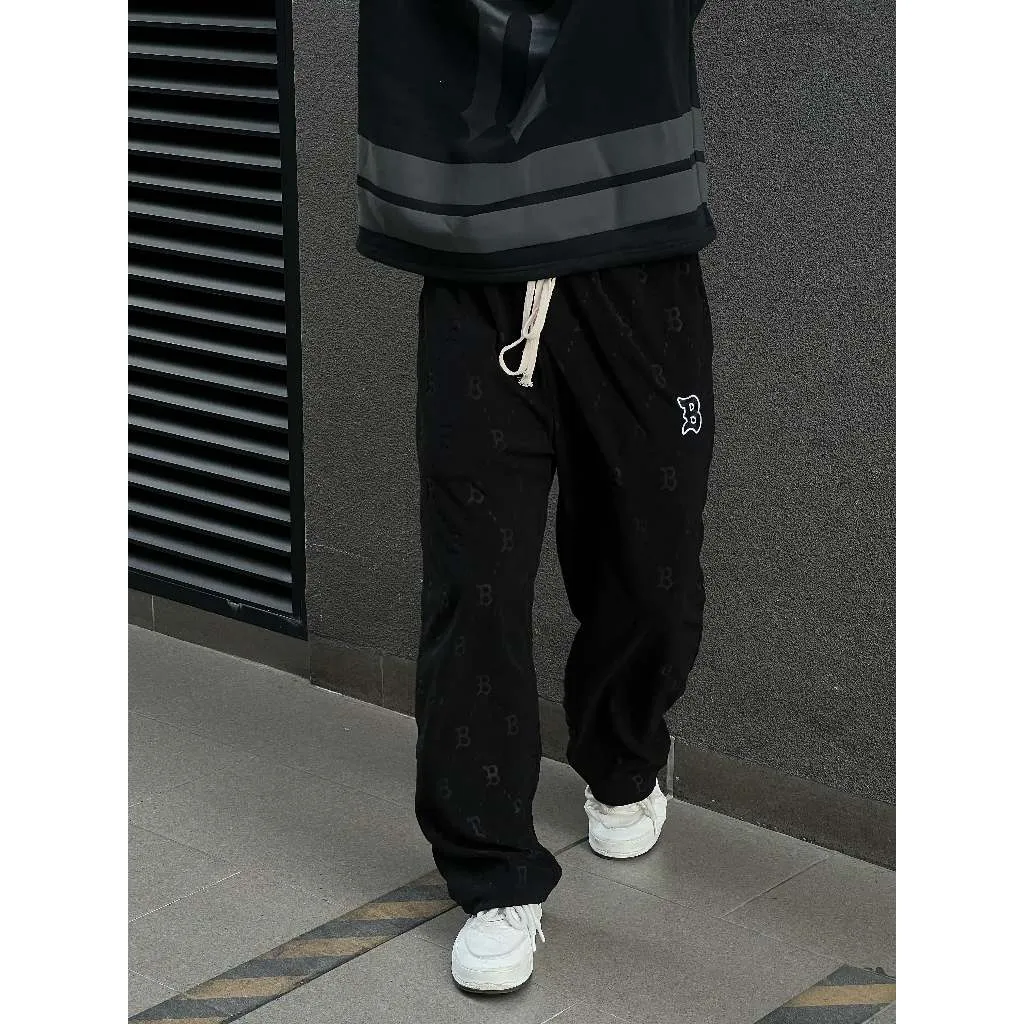 Ảnh Quần ống suông rộng chất nỉ unisex The Bad God Intricate pants 2