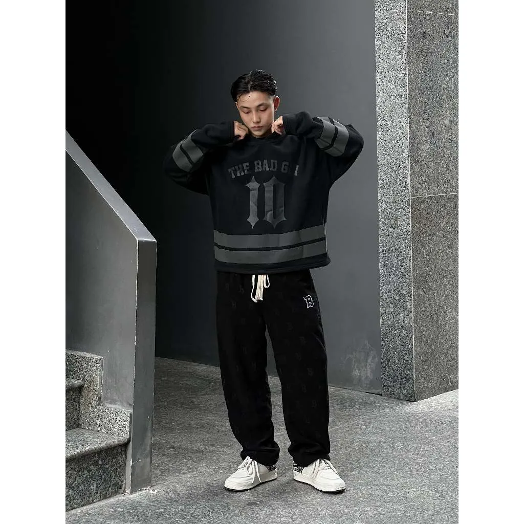 Ảnh Quần ống suông rộng chất nỉ unisex The Bad God Intricate pants 4