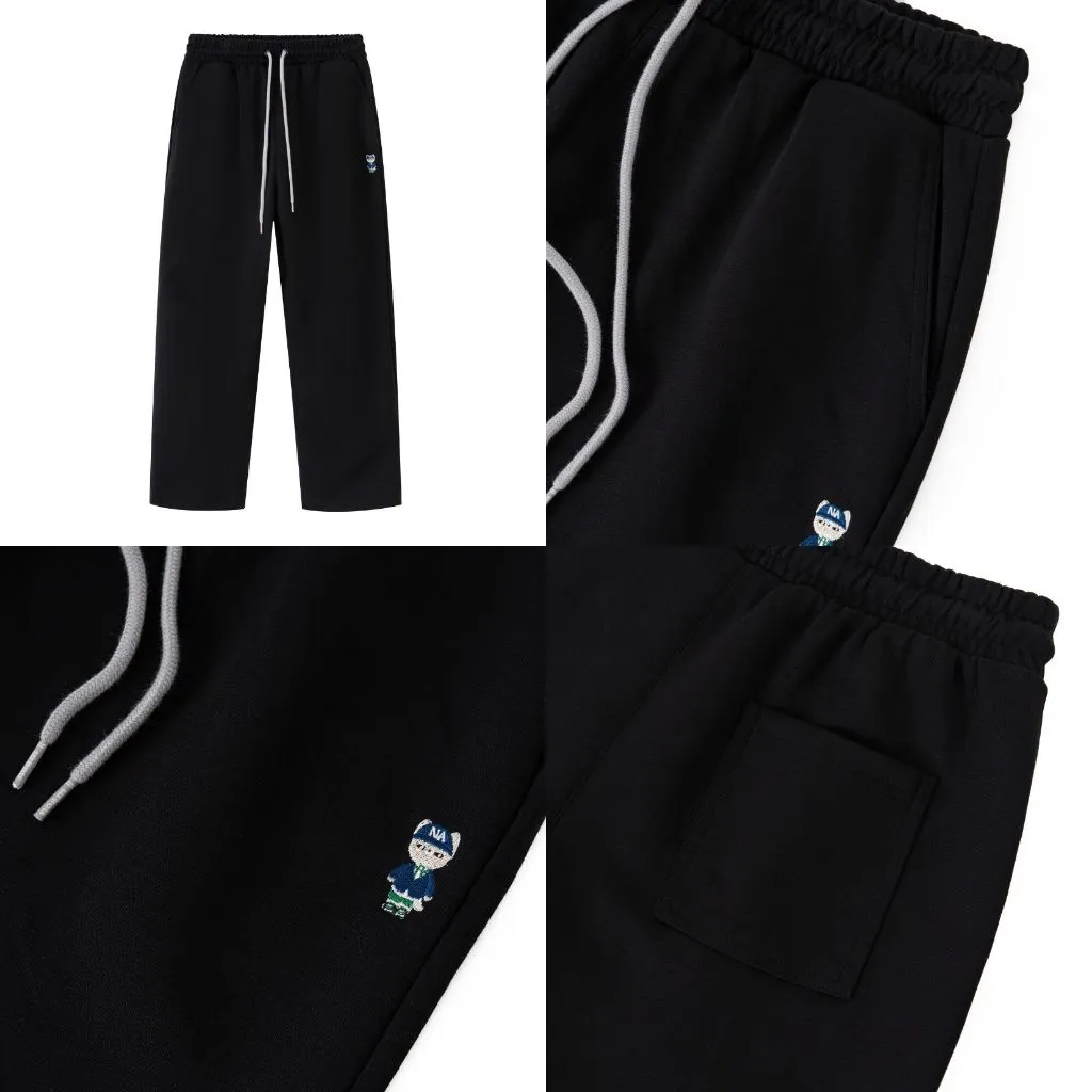 Ảnh Quần ống suông Unisex NOAM Teeny Homie Form rộng - Màu đen/ trắng/ be/ xám/ xanh than/ be đậm 2