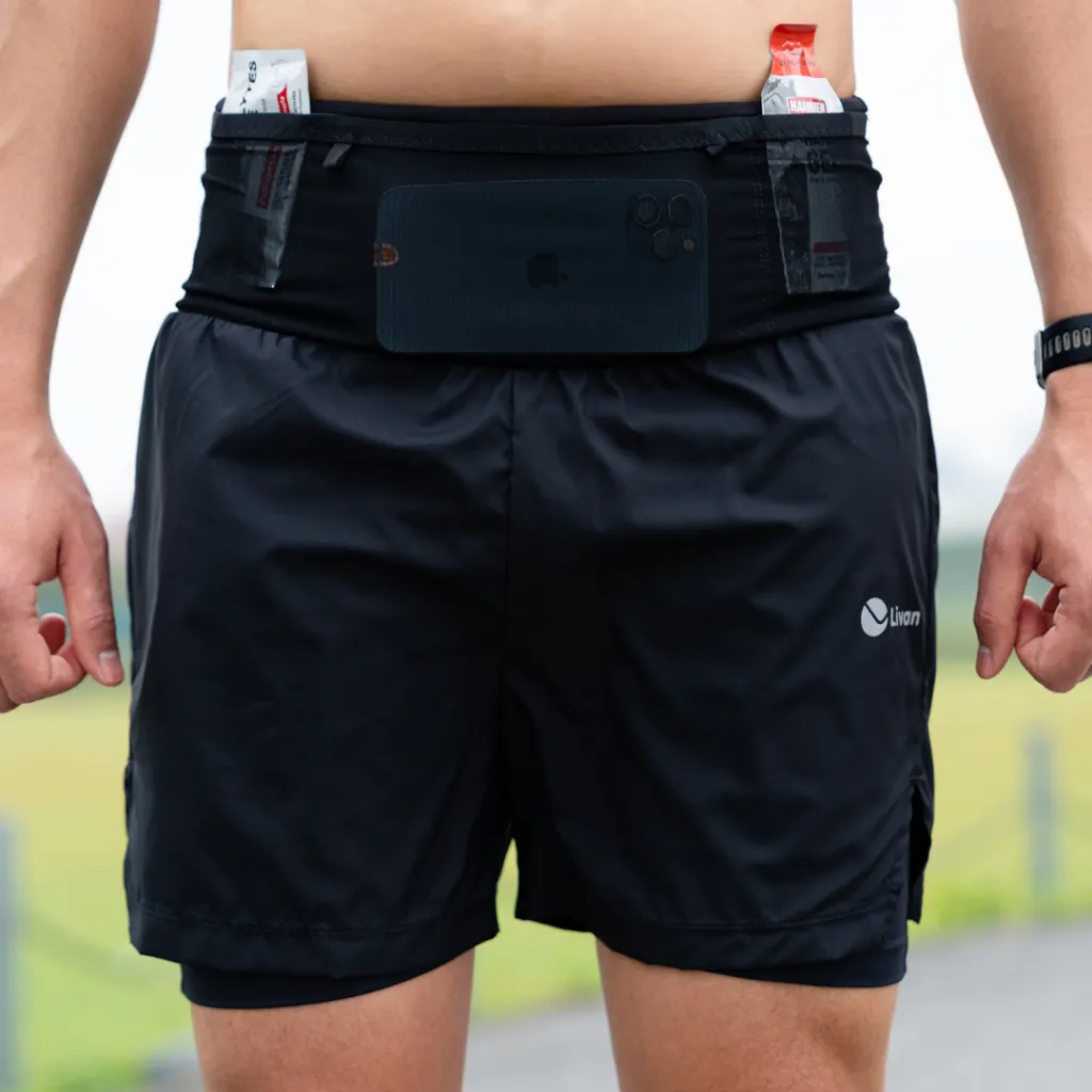 Ảnh Quần Short 2 Lớp Nam Livan Có Túi Tiện Lợi, Thấm Hút Mồ Hôi, Nhanh Khô, Thoải Mái Vận Động, Chạy Bộ, Tập Gym Màu Cơ Bản 3