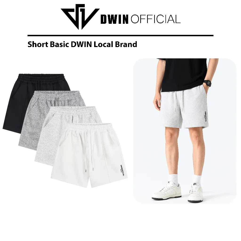 Quần Short DWIN Serenity Unisex Nỉ Ép Hai Da - Êm Ái & Trendy