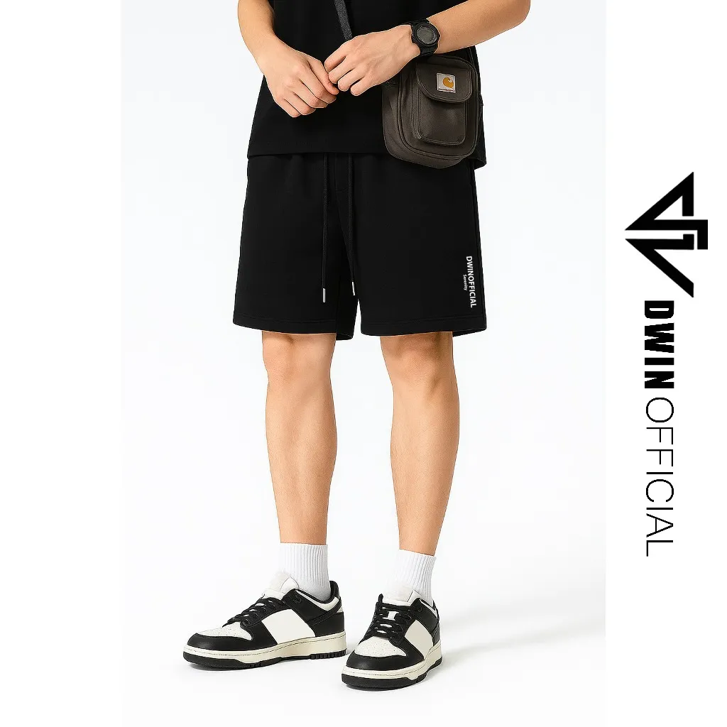 Ảnh Quần short basic DWIN Serenity unisex nam nữ local brand đùi chất nỉ ép hai da dày dặn co giãn tốt 3
