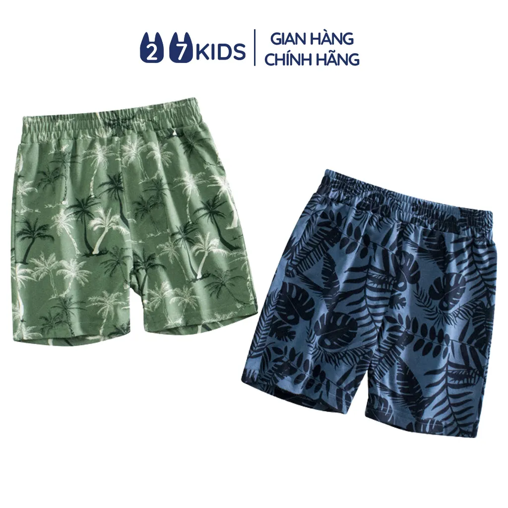 Ảnh Quần short bé trai 27Kids sóc đùi nam mềm mỏng mát vải cotton mùa hè cho trẻ từ 2-10 tuổi BSPS1 1
