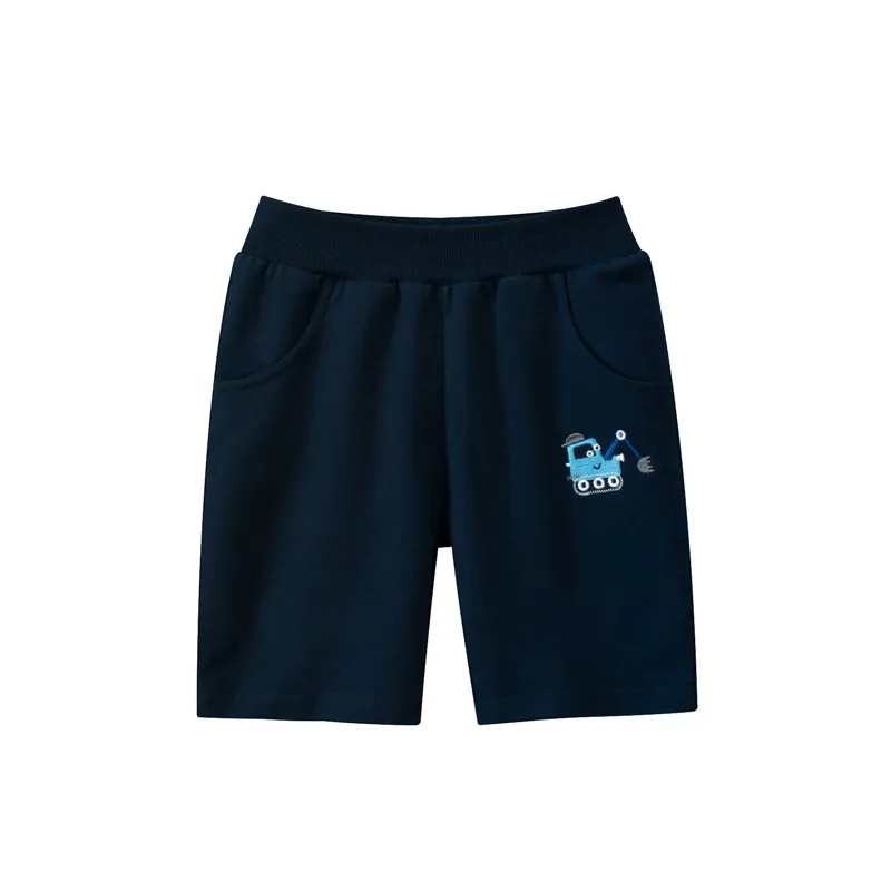 Ảnh Quần short bé trai hàn quốc thêu oto khủng long chất cotton mền mịn cho bé SKIDS 2