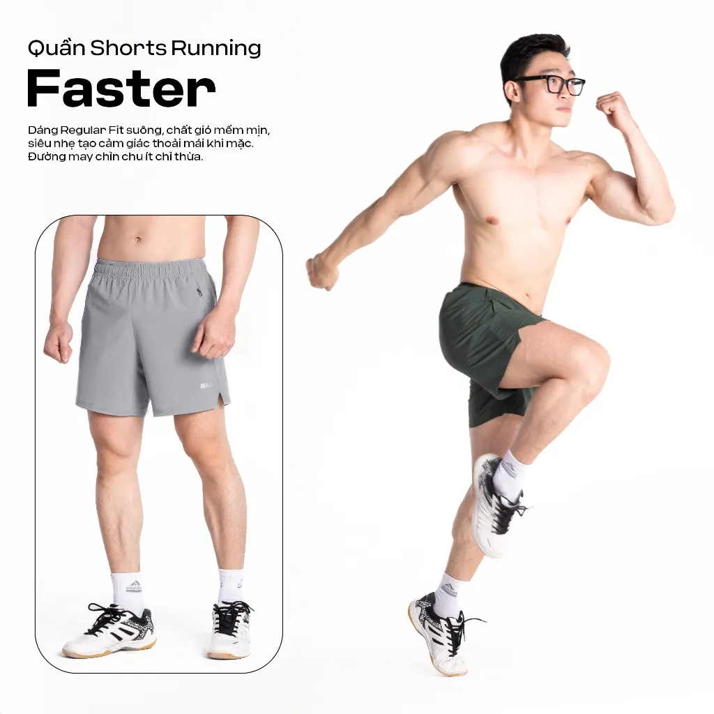 Ảnh Quần Short Chạy Bộ Nam GUZADO Phong Cách Thể Thao,Chất Liệu Thoáng Khí,Độ Bền Cao GSR11 4