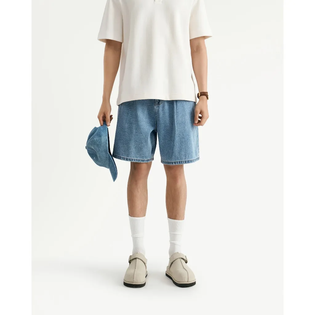 Ảnh Quần Short Denim Nam Form Loose - Routine 10S25DPS005 4