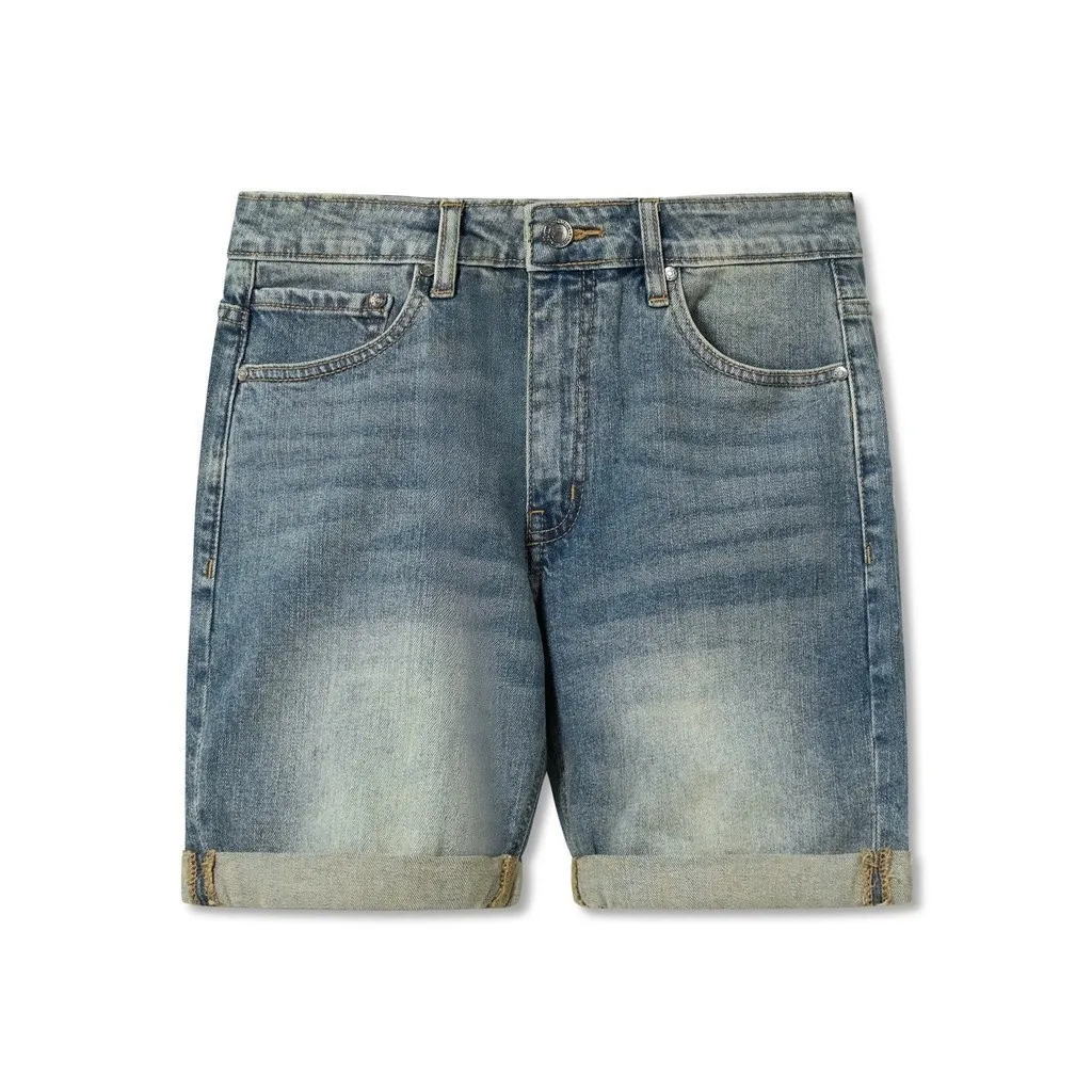 Ảnh Quần Short Denim Nam Roll-up Form Slimfit QSID0229 1