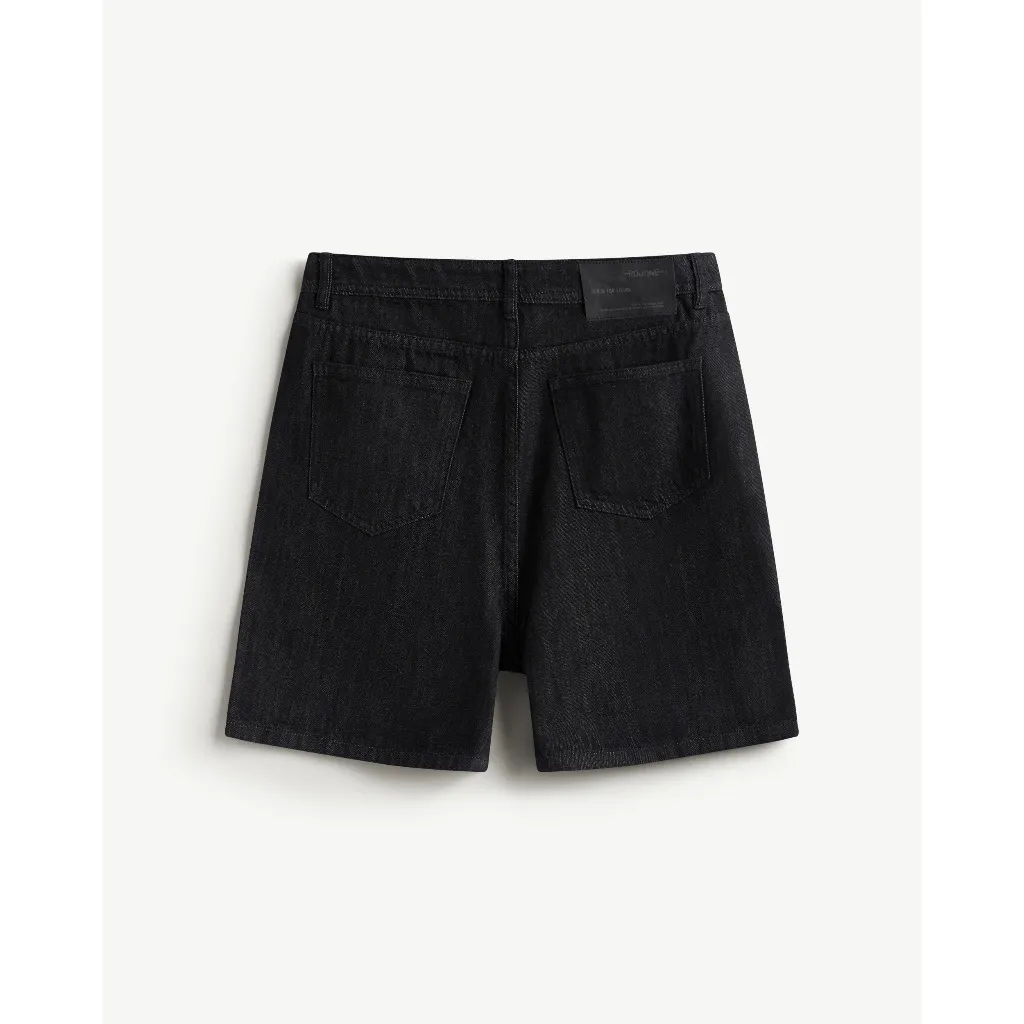 Ảnh Quần Short Denim Nam Vải Trơn Form Loose - Routine 10S25DPS004 1