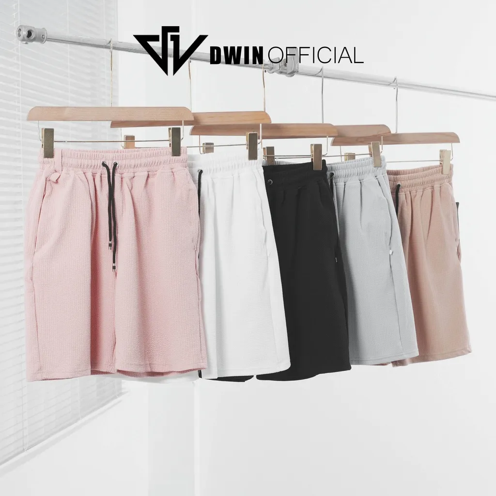 Quần Short Unisex DWIN Thun Bắp Ống Rộng Ulzzang Hàn Quốc - Mua Ngay 109K!