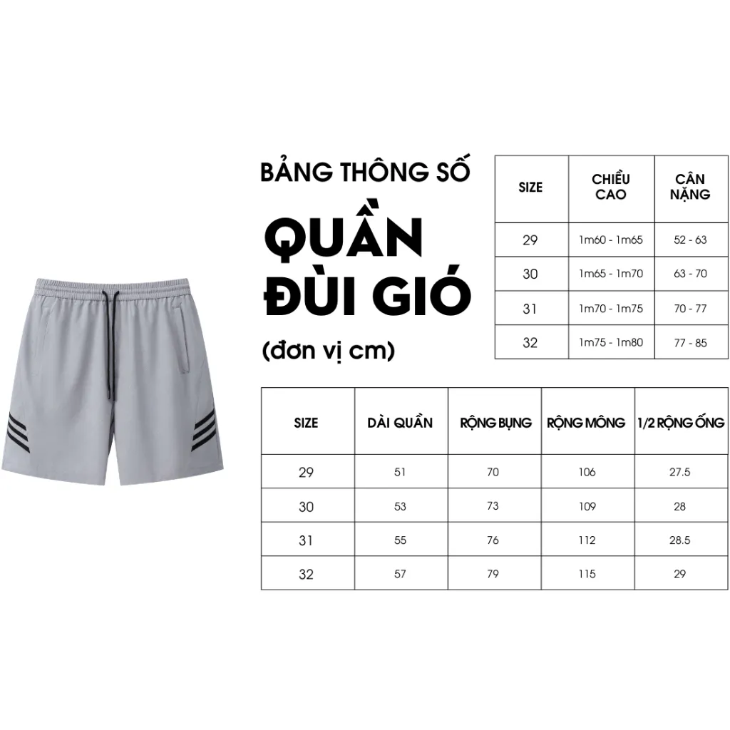 Ảnh Quần Short Gió Thể Thao 8QDGT407 Biluxury Quần Đùi Chất Liệu Thoáng Mát Không Nhăn Nhàu 1