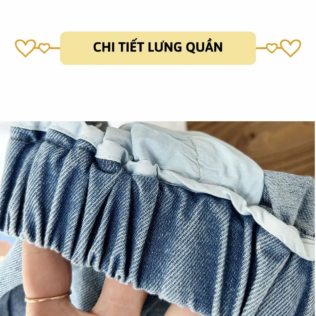 Ảnh Quần short jean bé trai 27Kids KACADY Quần đùi bò mềm lưng chun nam cho trẻ từ 5-14 tuổi BSJE4 2