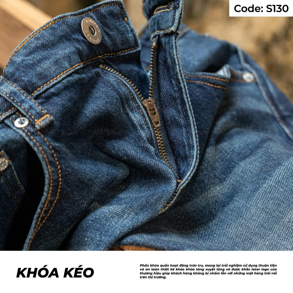 Ảnh Quần Short Jeans Nam Xanh Wash Sáng S130 Denim Spandex Co Giãn Just Men Thời Trang Nam 3