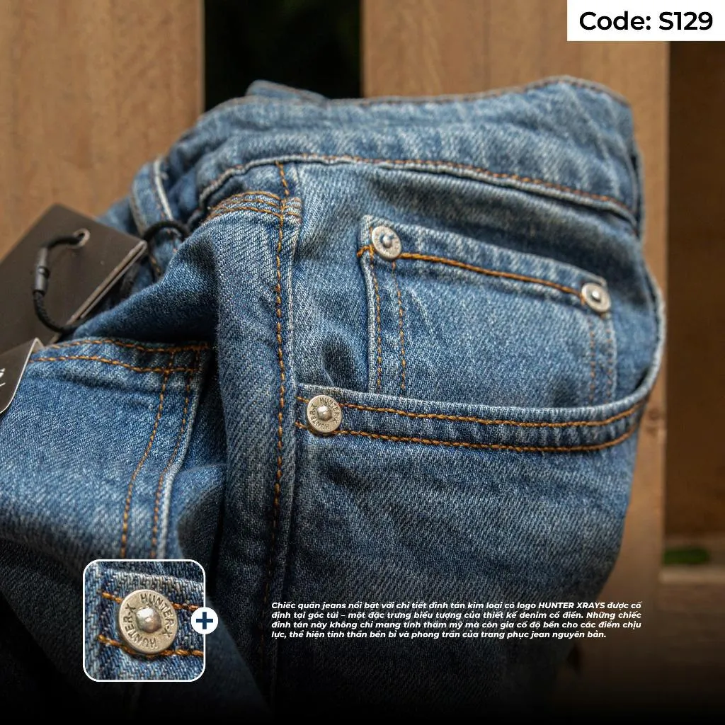 Ảnh Quần Short Jeans Nam Xanh Wash Sáng S129 Denim Spandex Co Giãn Just Men Thời Trang Nam 3