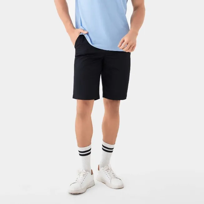 Ảnh Quần Short Kaki Nam 5S FASHION Mềm Mịn,Thiết Kế Cúc Ẩn Mặt Trong Lịch Sự (QSK25014) 2