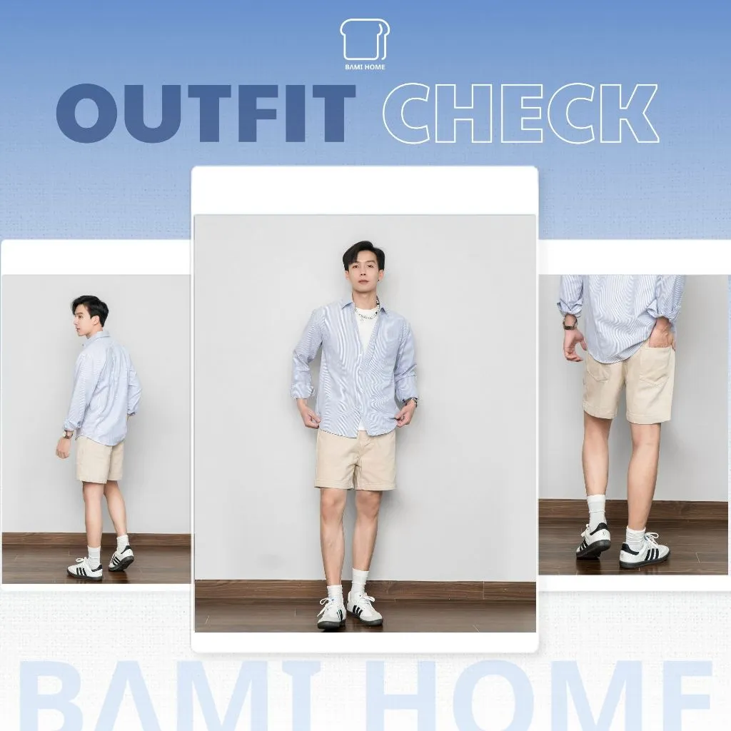 Ảnh Quần short kaki nam BAMIHOME vải jean Cotton , form regular fit thoải mái, thoáng mát QK16 3