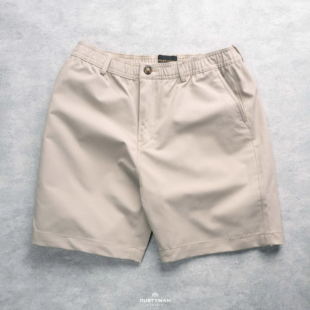 Ảnh Quần Short Kaki Nam Gwen Dustyman, Chất Kaki Mềm Mịn, Chống Nhăn, Bền Màu, Co Dãn Tốt 4