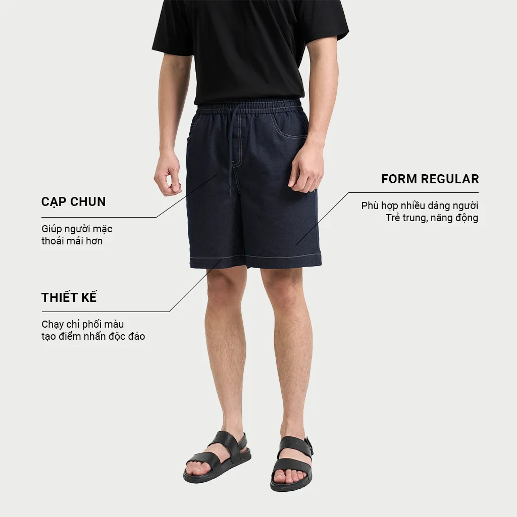Ảnh Quần Short Kaki Nam KRIK Form Regular Chất Liệu Cotton Thiết Kế Trẻ Trung Lịch Lãm QS8111 1