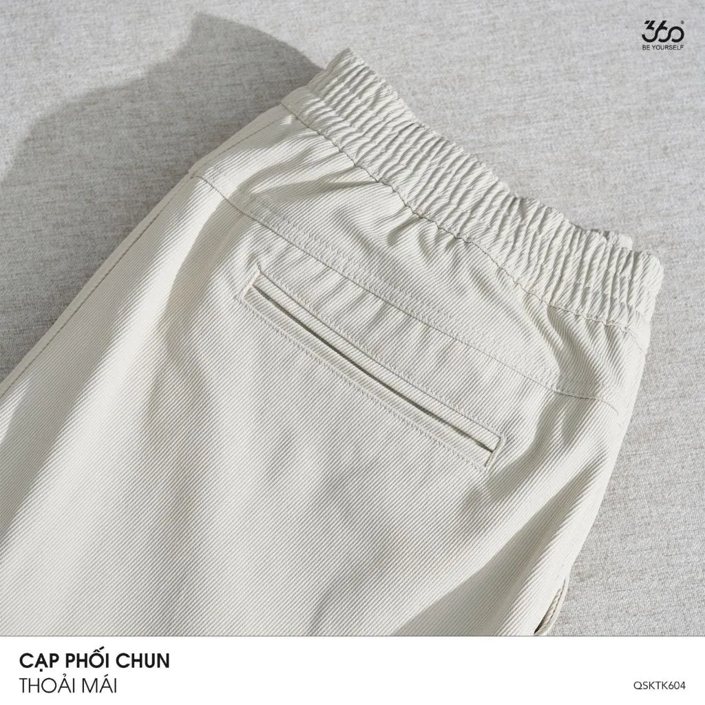 Ảnh Quần short kaki nam thương hiệu 360 Boutique quần short nam cao cấp đứng form - QSKTK604 3