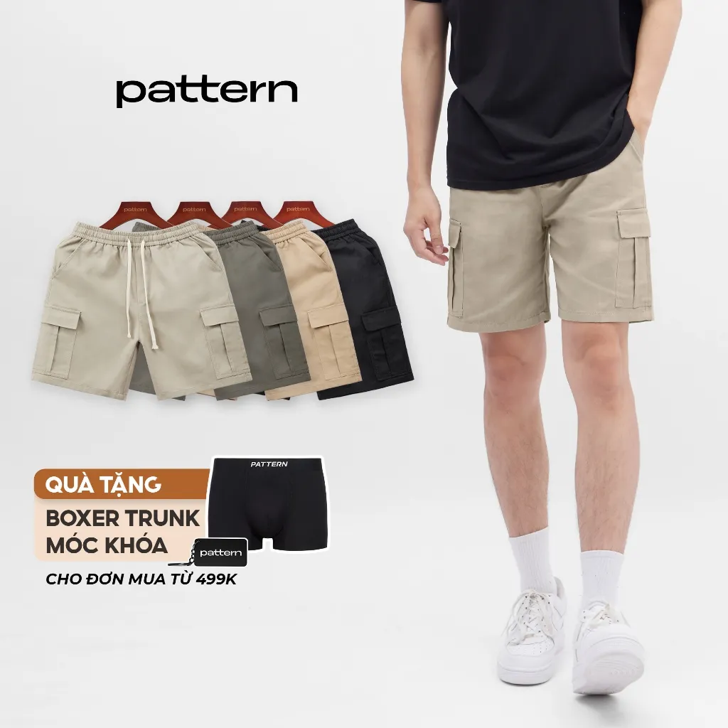 Ảnh Quần short kaki túi hộp PATTERN PQ019 2