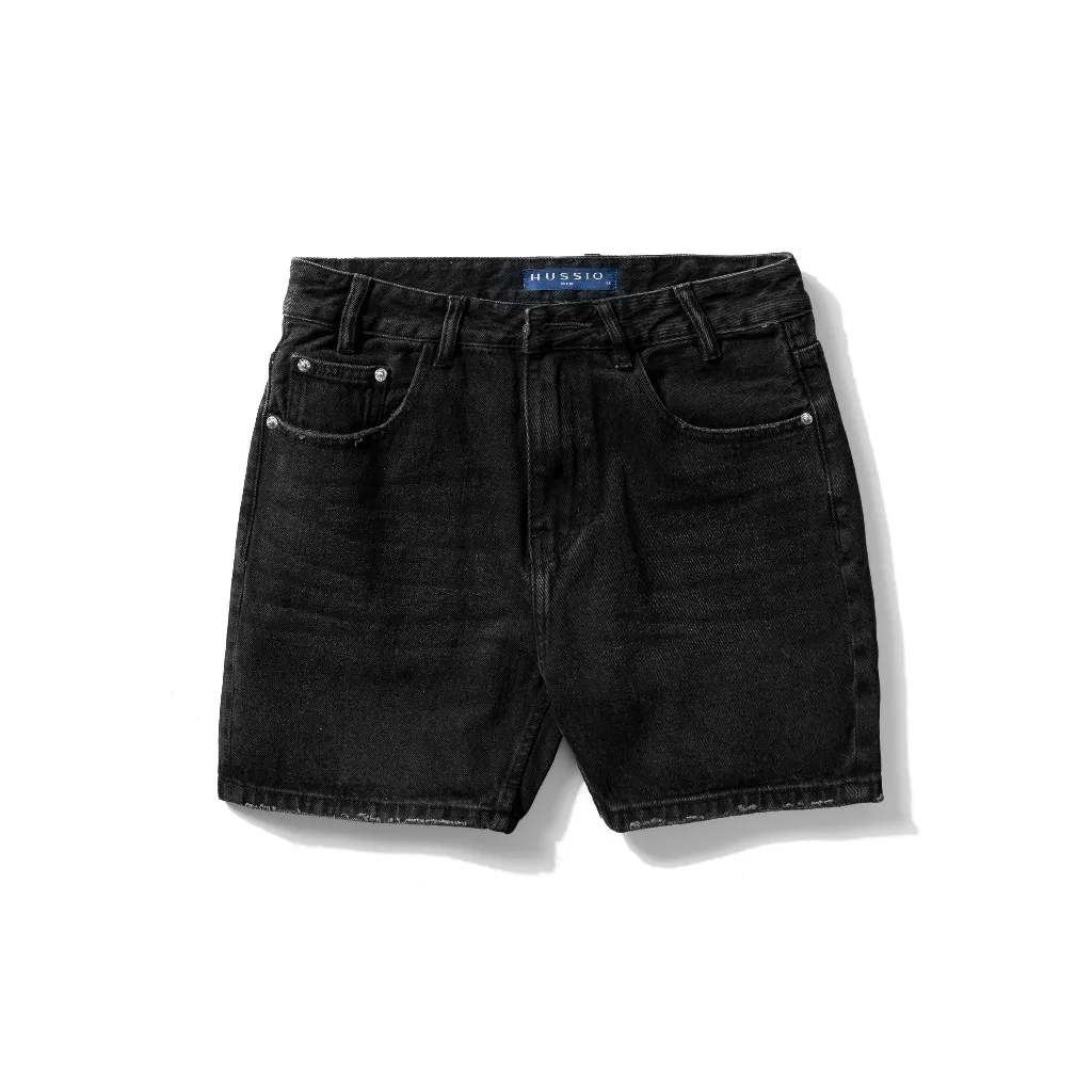 Ảnh Quần Short nam BLUE JEAN cao cấp, trẻ trung, lịch lãm, chuẩn form - HUSSIO 2