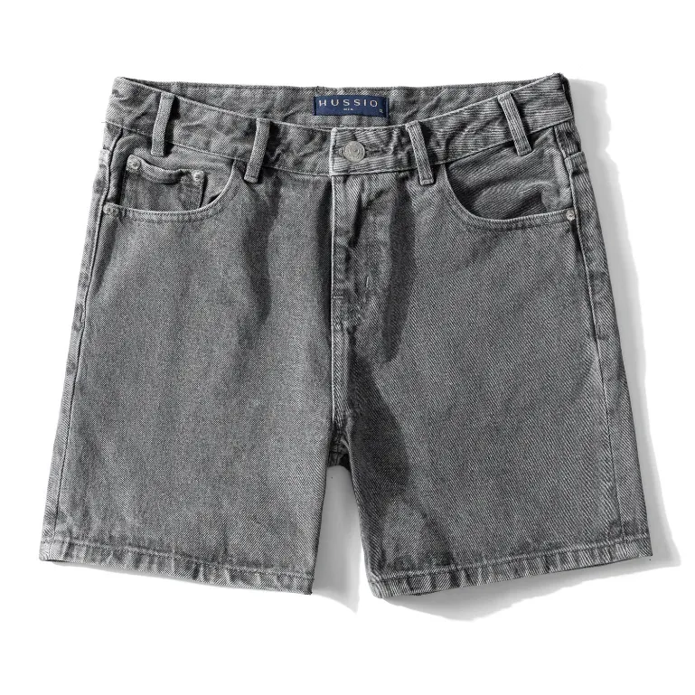 Ảnh Quần Short nam BLUE JEAN cao cấp, trẻ trung, lịch lãm, chuẩn form - HUSSIO 3
