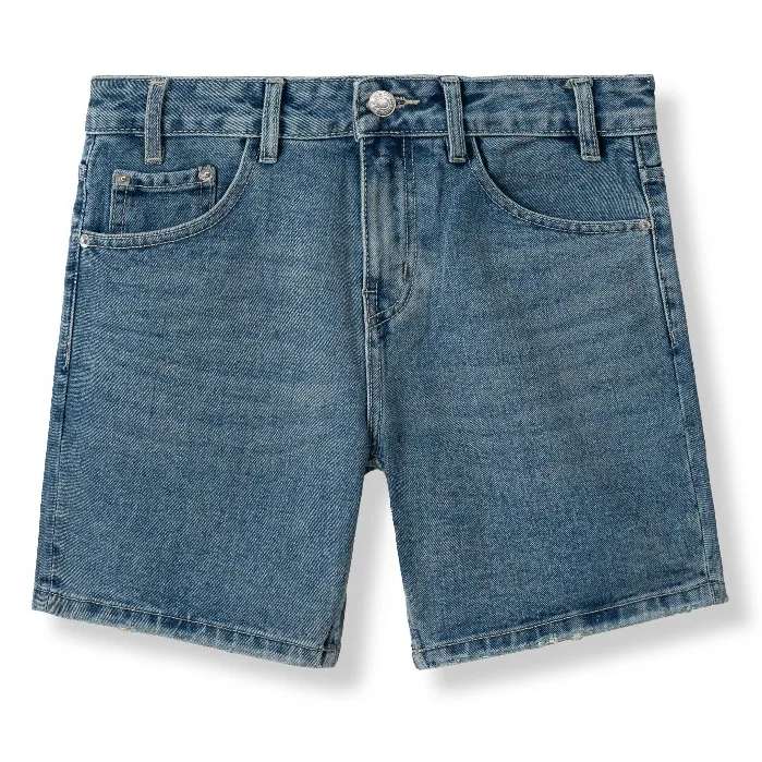 Ảnh Quần Short nam BLUE JEAN cao cấp, trẻ trung, lịch lãm, chuẩn form - HUSSIO 4