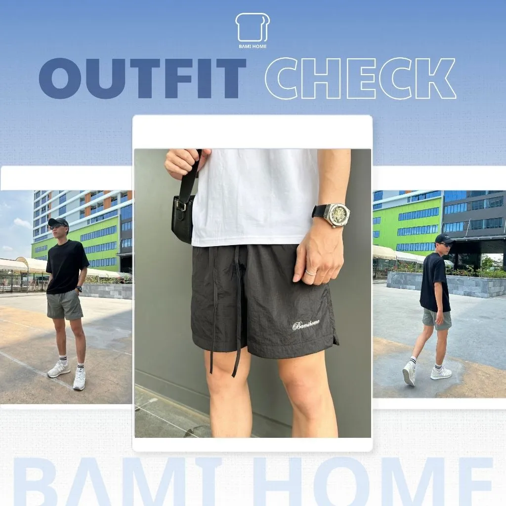 Ảnh Quần short nam cao cấp BAMIHOME chất liệu vải dù cao cấp thoải mái và nhanh khô QB04 3