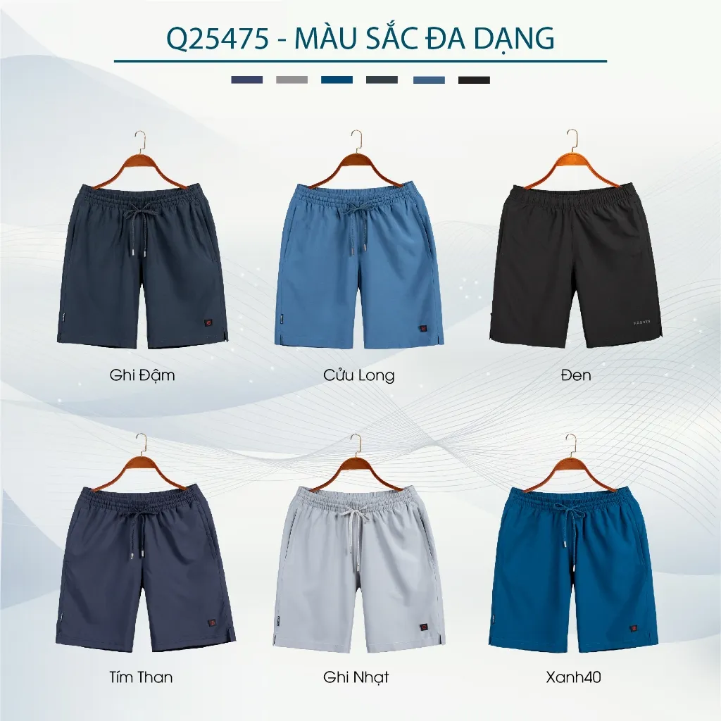 Ảnh Quần short nam FASVIN thể thao vải gió thoải mái chuẩn phom siêu nhẹ Q475.HN 3