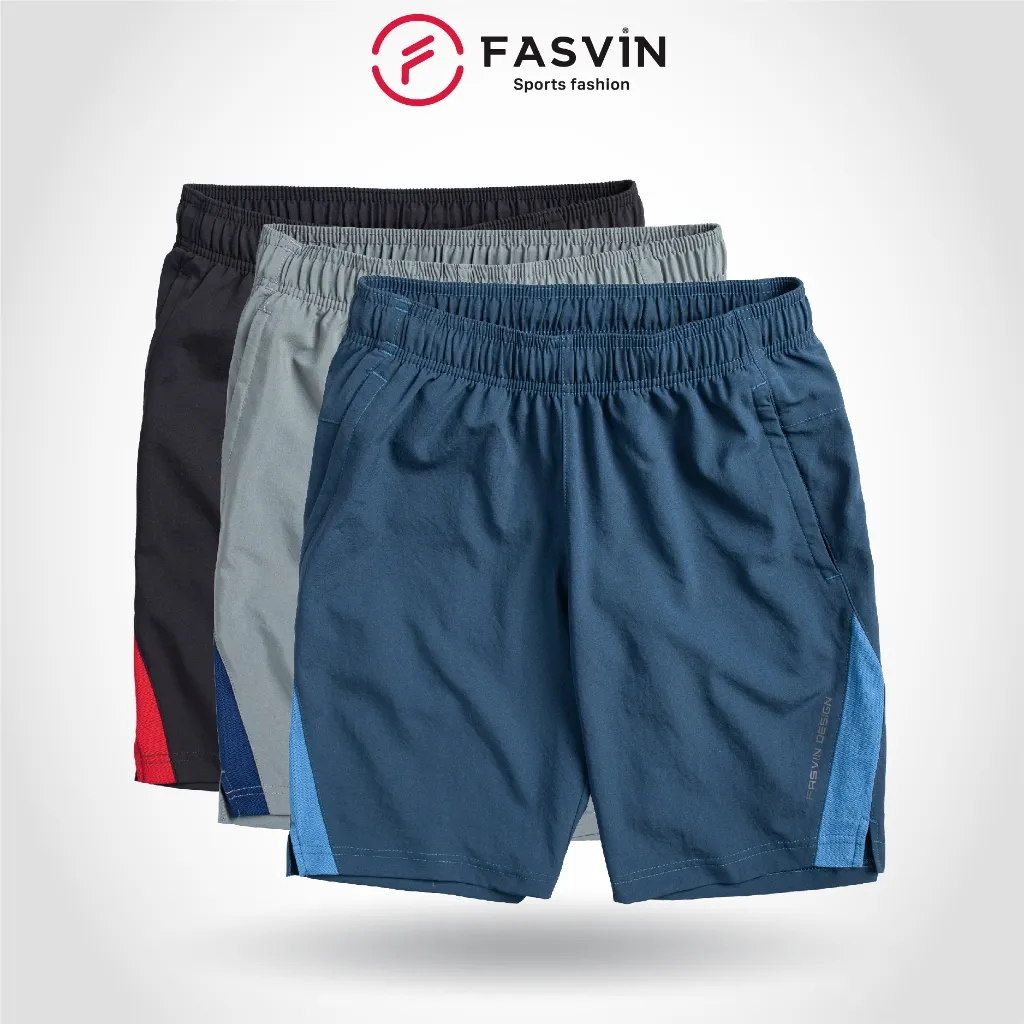 Ảnh Quần short nam FASVIN thể thao vải gió, thoải mái, chuẩn phom, siêu nhẹ Q22508.HN 1