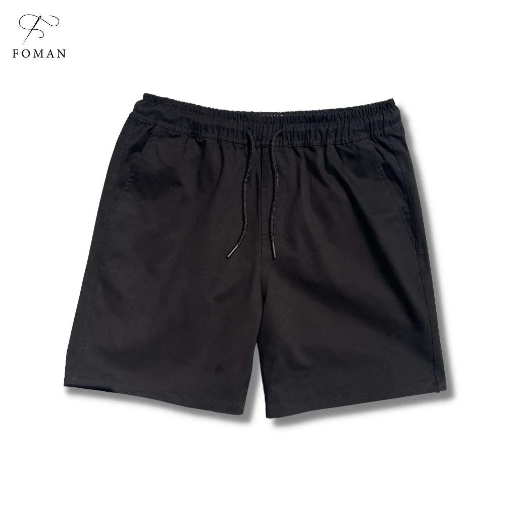 Ảnh Quần Short Nam FOMAN vải Kaki Nhung Cao cấp co giãn, form dáng trẻ trung, năng động, lịch lãm 4