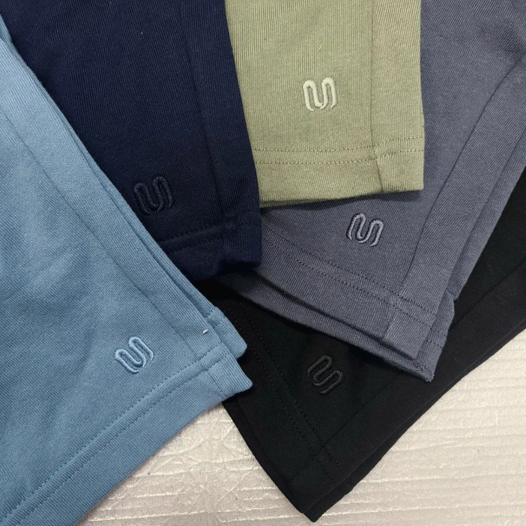 Ảnh Quần short nam INSIDEMEN vải dệt kim mềm mại cạp chun thoải mái thoải mái giữ  ISOR01 2